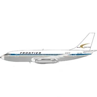 New Pre-Order JC Wings XX20506 1:200 Frontier Airlines Boeing 737-200 "Polished" Reg: N7377F - Miniature Marvels: Airplane Models & Painted Dice Airplane Model