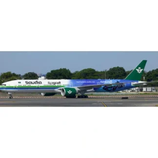 Sale Pre-Order JC Wings XX40318 1:400 Saudi Arabian Airlines Boeing 777-300ER "Formula E 2024" Reg: HZ-AK43 - Miniature Marvels: Airplane Models & Painted Dice Airplane Model