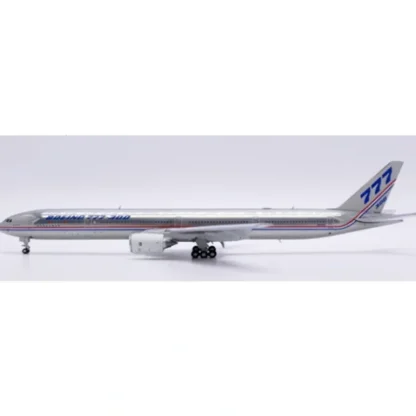 Pre-Order JC Wings XX40220A 1:400 Boeing House Color 777-300 "Polished" N5014K "Flaps Down" - Miniature Marvels: Airplane Models & Painted Dice* Airplane Model
