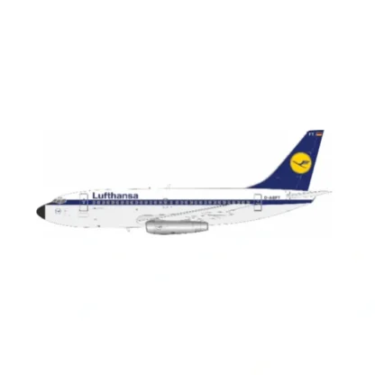 Clearance Pre-Order JFox JF-737-2-012 1:200 737-200 Lufthansa Reg. D-ABFT - Miniature Marvels: Airplane Models & Painted Dice Airplane Model