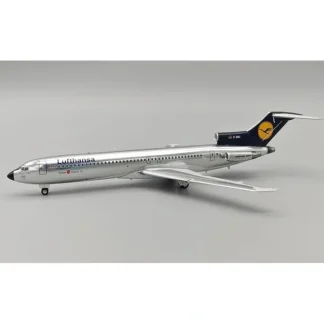 Shop Pre-Order JFox JF-727-2-005P 1:200 727-230 Lufthansa polished D-ABCI - Miniature Marvels: Airplane Models & Painted Dice Airplane Model