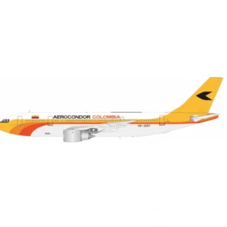 Clearance Pre-Order JP60 Aero Modelos JP60-AC-A300-HK2057 1:200 Aerocondor Colombia Airbus A300B4-2C HK-2057 - Miniature Marvels: Airplane Models & Painted Dice Airplane Model