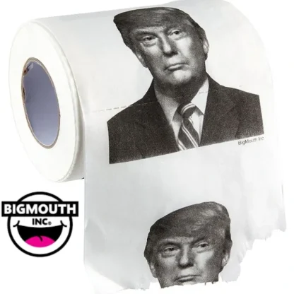 Outlet President Donald Trump Toilet Paper Roll - Bathroom Funny GaG Prank Party Joke - Miniature Marvels: Airplane Models & Painted Dice Egpull