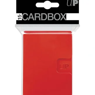 Shop PRO 15+ Card Box 3-pack: Red - Miniature Marvels: Airplane Models & Painted Dice Accessories