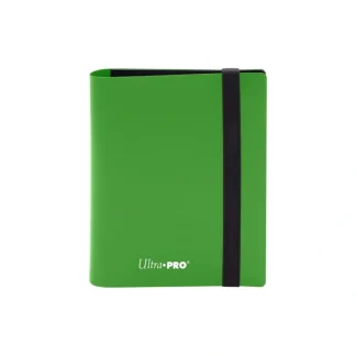 Online Pro-Binder: Eclipse 2-Pocket Lime Green - Miniature Marvels: Airplane Models & Painted Dice Accessories