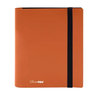 Store Pro-Binder: Eclipse 4-Pocket Pumpkin Orange - Miniature Marvels: Airplane Models & Painted Dice Accessories