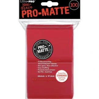 Best Sale Pro-Matte Standard Deck Protectors: Red (100) - Miniature Marvels: Airplane Models & Painted Dice Accessories