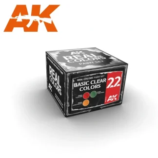 Store Real Colors: Basic Clear Colors LTG AK-RCS022 - Miniature Marvels: Airplane Models & Painted Dice Paint