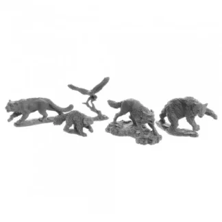 Discount Reaper Animal Companions (5) 07040 - Miniature Marvels: Airplane Models & Painted Dice Reaper Miniatures