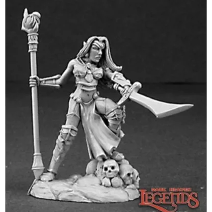 Hot Reaper Carinth, Dark Elf Sorceress (metal) 03193 - Miniature Marvels: Airplane Models & Painted Dice Reaper Miniatures