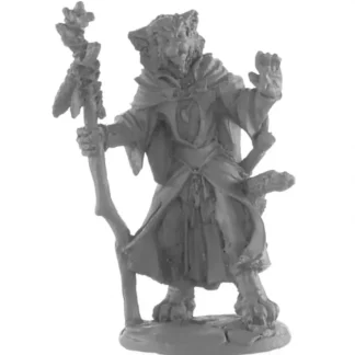 Hot Reaper Catfolk Mage 04052 - Miniature Marvels: Airplane Models & Painted Dice Reaper Miniatures