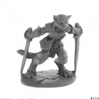 Fashion Reaper Catfolk Rogue, Shadoweyes 30059 - Miniature Marvels: Airplane Models & Painted Dice Reaper Miniatures