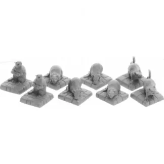 Cheap Reaper Dire Rats (8) 07036 - Miniature Marvels: Airplane Models & Painted Dice Reaper Miniatures