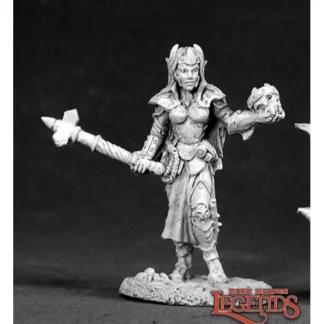 Best Reaper Female Dark Elf Cleric (metal) 02524 - Miniature Marvels: Airplane Models & Painted Dice Reaper Miniatures