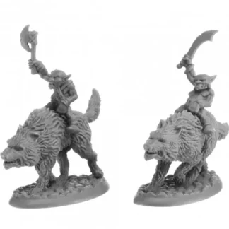 Clearance Reaper Goblin Wolfriders (2) 07041 - Miniature Marvels: Airplane Models & Painted Dice Reaper Miniatures