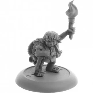 Cheap Reaper Hafling Henchman, Gus Greenweevil 04076 - Miniature Marvels: Airplane Models & Painted Dice Reaper Miniatures