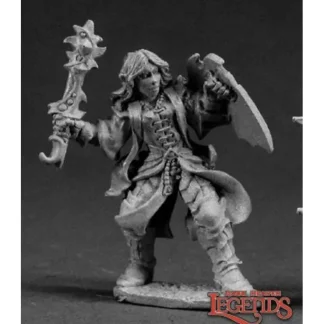 Store Reaper Larodin, Dark Elf Cleric (metal) 03347 - Miniature Marvels: Airplane Models & Painted Dice Reaper Miniatures