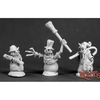 Store Reaper Monstrous Snowmen (3) (metal) 03296 - Miniature Marvels: Airplane Models & Painted Dice Reaper Miniatures