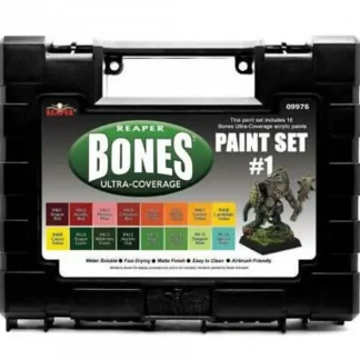 New Reaper Paints: MSP: Bones Ultra Coverage Paints: Set #1 09976 - Miniature Marvels: Airplane Models & Painted Dice Paint
