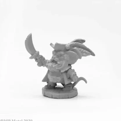 Best Reaper ReaperCon Mousling Capt Blackcrumb 04038 - Miniature Marvels: Airplane Models & Painted Dice Reaper Miniatures