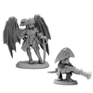 New Reaper ReaperCon Pirate Sophie & Despicatus 04037 - Miniature Marvels: Airplane Models & Painted Dice Reaper Miniatures