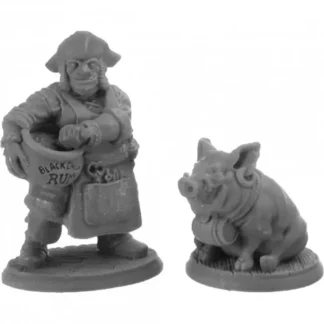 New Reaper Stumpy Dan and Grog Hog 30043 - Miniature Marvels: Airplane Models & Painted Dice Reaper Miniatures