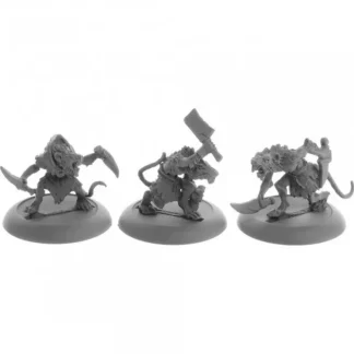 Cheap Reaper Wererats (3) 04074 - Miniature Marvels: Airplane Models & Painted Dice Reaper Miniatures