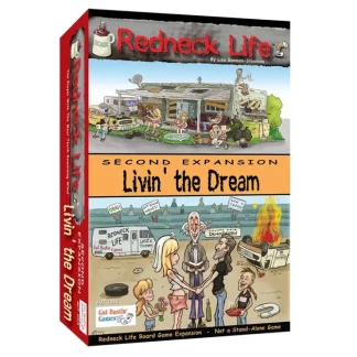 Hot Redneck Life: Livin the Dream 2nd Expansion GUT 1015 - Miniature Marvels: Airplane Models & Painted Dice Board Game