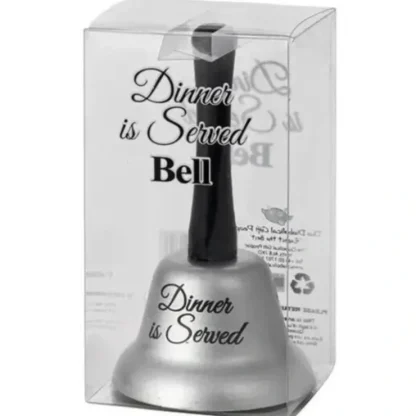 Clearance Ring ~ Dinner is Served Bell - Fun Home Gift, Kitchen Table Accessory - Miniature Marvels: Airplane Models & Painted Dice Egpull