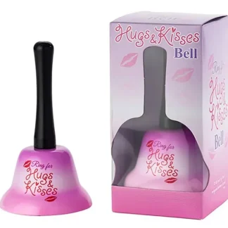 Fashion Ring for Hugs & Kisses Metal Hand Bell - Home Kitchen Bar Pub Office Desk Room - Miniature Marvels: Airplane Models & Painted Dice Egpull