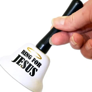 Hot Ring for Jesus Metal Hand Bell - Home Kitchen Bar Pub Office Desk Room Gift - Miniature Marvels: Airplane Models & Painted Dice Egpull
