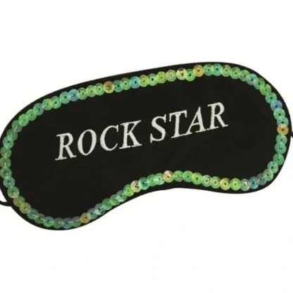 Best ROCK STAR Sleep Mask - Fun Sleeping Eye Blindfold Soft EyeMask - Miniature Marvels: Airplane Models & Painted Dice Egpull
