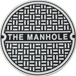 Cheap Rubber Man Cave Hole Sewer Bathroom Lid Cover Toilet Bowl Sign - GaG Joke - Miniature Marvels: Airplane Models & Painted Dice Egpull
