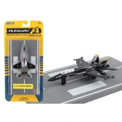 Best Sale Runway24 F-18 Black - Miniature Marvels: Airplane Models & Painted Dice Airplane Model