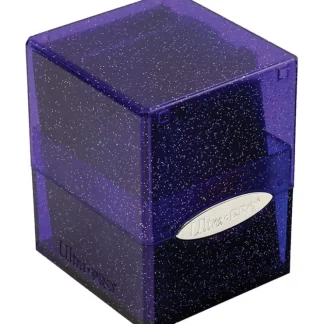 Sale Satin Cube - Glitter Purple - Miniature Marvels: Airplane Models & Painted Dice Accessories