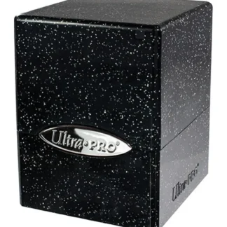 Online Satin Cube: Glitter Black - Miniature Marvels: Airplane Models & Painted Dice Accessories