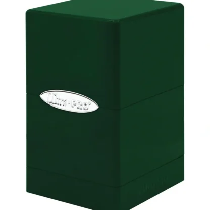 Clearance Satin Tower Deck Box: Hi-Gloss Emerald Green - Miniature Marvels: Airplane Models & Painted Dice Accessories