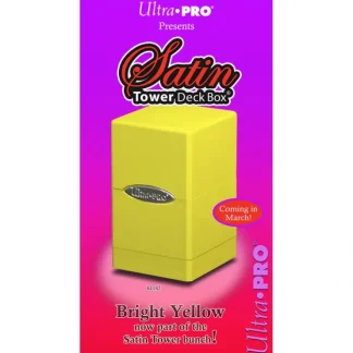 Best Sale Satin Tower Deck Box: Yellow - Miniature Marvels: Airplane Models & Painted Dice Accessories
