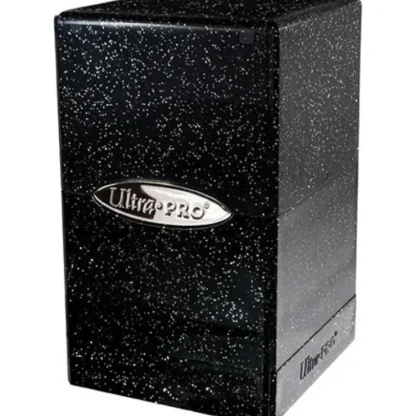 Store Satin Tower: Glitter Black - Miniature Marvels: Airplane Models & Painted Dice Accessories