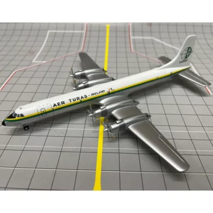 Shop Sky Classics 1:200 Canadair CL-44J "Aer Turas" - Miniature Marvels: Airplane Models & Painted Dice Airplane Model