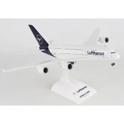 Best SkyMarks 1:200 Lufthansa Airbus A380 SKR1032 - Miniature Marvels: Airplane Models & Painted Dice Airplane Model