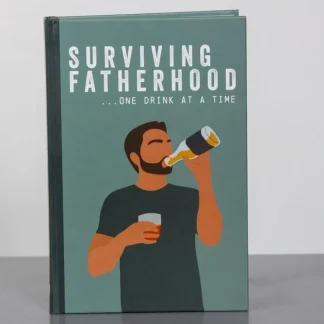 Fashion Surviving Fatherhood... One Drink at a Time Hardcover Book - Funny Gag Joke Gift - Miniature Marvels: Airplane Models & Painted Dice Egpull