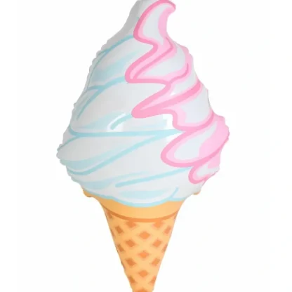 Outlet 12 SWIRL Color Inflatable Ice Cream Cone - Blow Up Pool Toy Decorations (1 dz) - Miniature Marvels: Airplane Models & Painted Dice Egpull