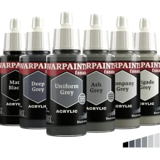 New The Army Painter - Warpaints Fanatic: Black & Greys Flexible Triad - Miniature Marvels: Airplane Models & Painted Dice Paint