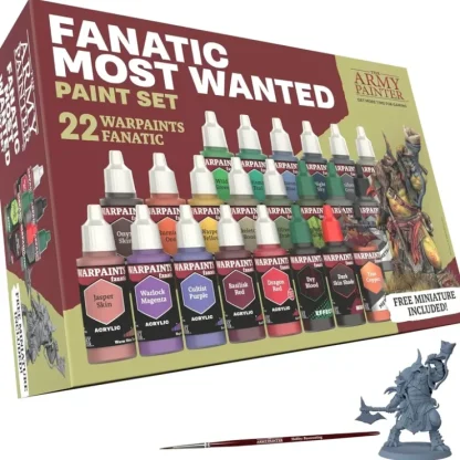 Clearance The Army Painter - Warpaints Fanatic: Most Wanted Set - Combo - Miniature Marvels: Airplane Models & Painted Dice Paint