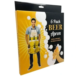 Store The Beer Apron King Apron - Holds 6 Beers! Fun BBQ Summer Man Cave Novelty Gift - Miniature Marvels: Airplane Models & Painted Dice Egpull