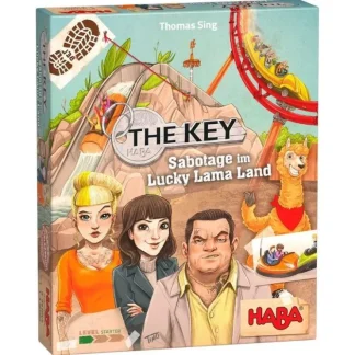 Store The Key: Sabotage at Lucky Llama Land HAB 305940 - Miniature Marvels: Airplane Models & Painted Dice Board Game