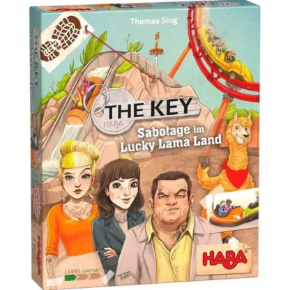 Store The Key: Sabotage at Lucky Llama Land HAB 305940 - Miniature Marvels: Airplane Models & Painted Dice Board Game