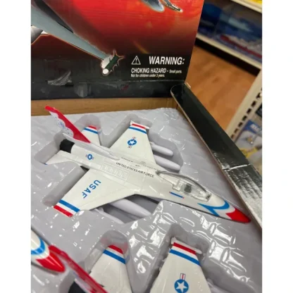 Best Thunderbirds F-16 Diecast Airplane Pull Back Toy - Miniature Marvels: Airplane Models & Painted Dice Airplane Model
