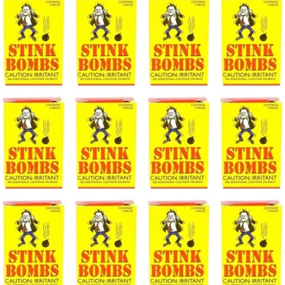 Hot 432 total Stink Bombs Glass Vials (144 boxes of 3) - GaG Prank Joke Wholesale - Miniature Marvels: Airplane Models & Painted Dice Egpull